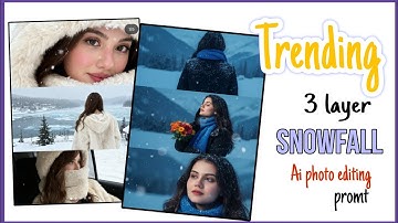 Snowfall ai photo editing| trending 3 layer snowfall ai photo editing| 3 layer photo editing