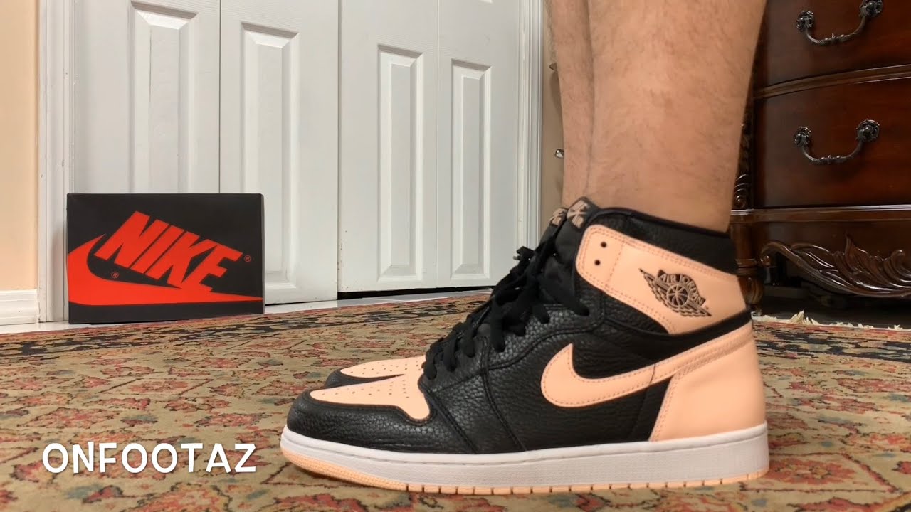 Air Jordan 1 Crimson Tint On Foot - YouTube