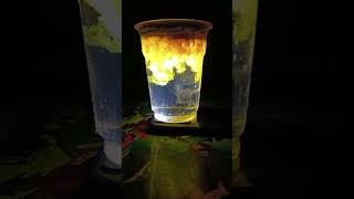 #chemical powder #reflection light#experiment
