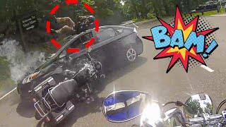 CAR SENT BIKER FLYING | BEST OF THE WEEK 2021