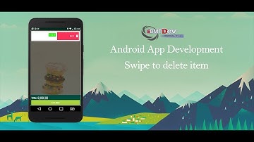 Android Development Tutorial - Order Food App Part 51 Swipe to delete Cart item