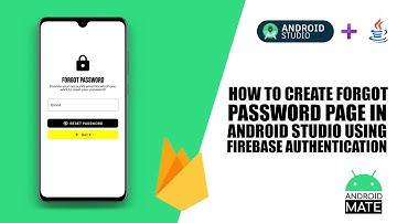 How to create Forgot Password Page in Android Studio using Firebase 🔥