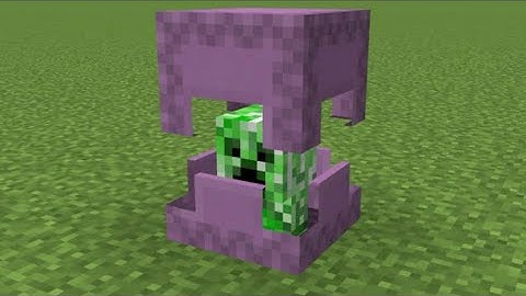CREEPER IN SHULKER  - PRANK FOR FRIENDS  - MINECRAFT - #SHORTS