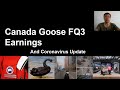 Canada Goose FQ3 Earnings Call and Coronavirus Update