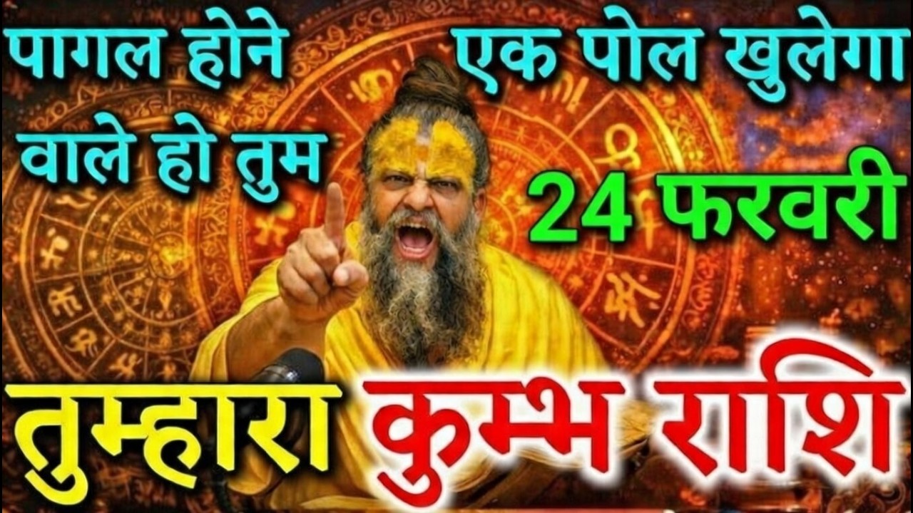“कुम्भ राशि 24 फरवरी”⚠️ एक पोल खुलेगा… पागल हो जाओगे सच्चाई जानकर | आज बच गए तो समझो किस्मत”