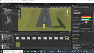 How To Make Level 1 Scene For Car Racing Game In Unity 3D | Design Model Car | Use Prefab | Part 1 screenshot 4
