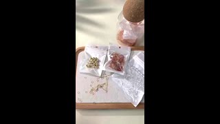 Resin &amp; Clear Quartz Drop Earrings DIY Tutorial with Pressed Flower Charms