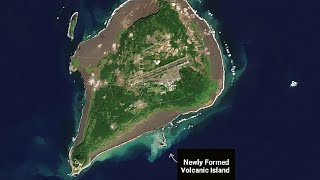 Eruption Alert: NASA Monitors Rising Volcanic Island in the Pacific Ocean #nasanews #spacelive