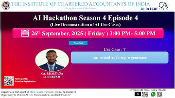 AI Hackathon S4 E4 UC7 - Automated Audit report generator - CA. P. Kalyana Sundaram