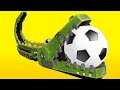 AnimaCars - THE CROCODILE scores an impressive FOOTBALL GOAL - kids cartoons with trucks & animals