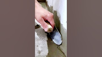 The process of cement trowel = good tools can increase efficiency
