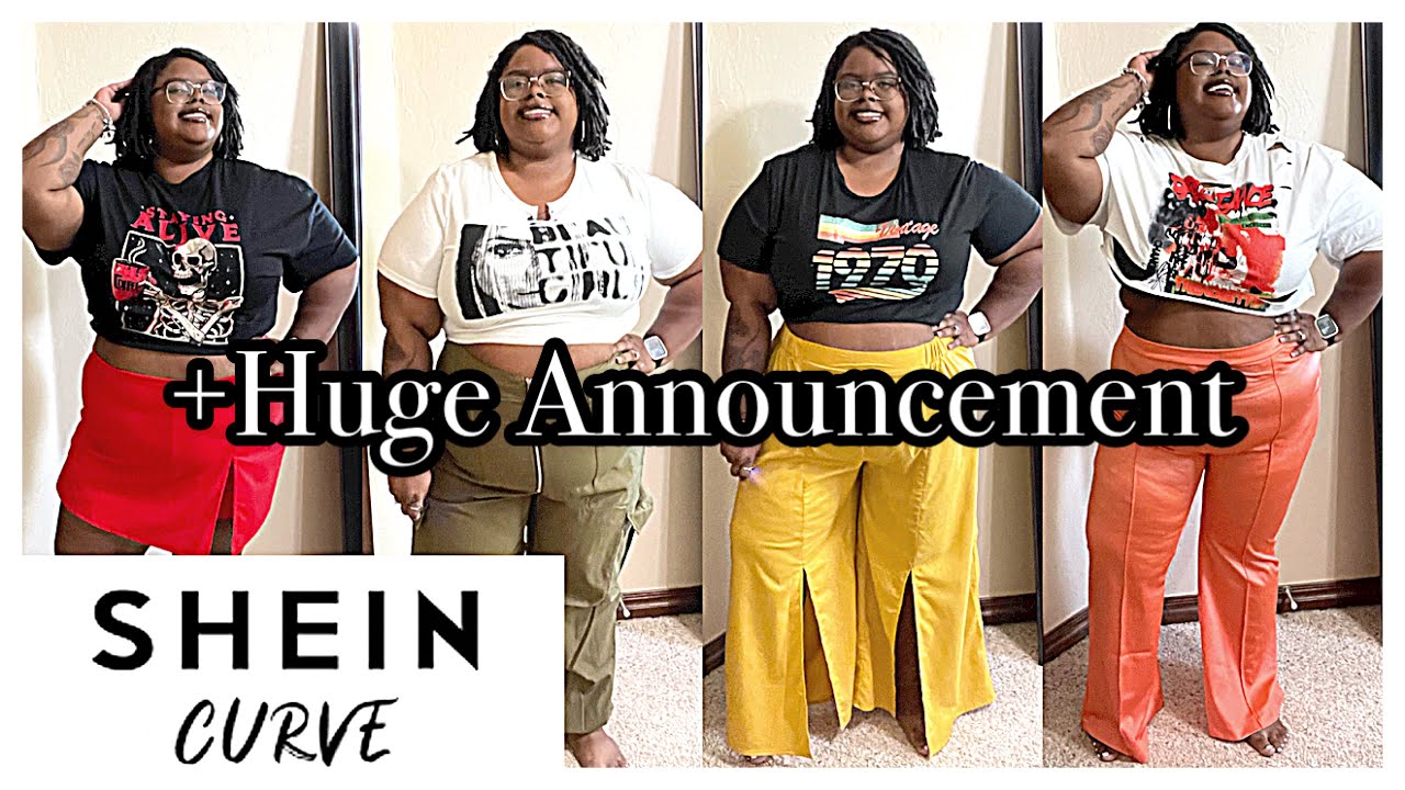Plus Size SHEIN Try On Haul Styling Shein GRAPHIC Tees Haul HUGE