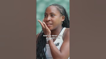 Coco Gauff reacts to her incredible Wimbledon debut 🥲  #Shorts #Tennis #Wimbledon