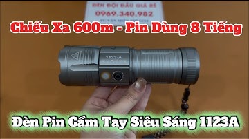 Đèn Pin Cầm Tay Siêu Sáng No 1 Pro , Đèn Pin Chiếu Xa 600m Pin Dùng 8 Tiếng Có Chế Độ Sạc Ngược Pin