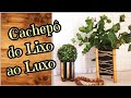 DIY- Cachepô feito com caixa de leite e bandeja de isopor/Reciclagem