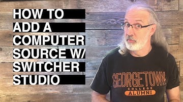 ProPresenter Tutorial  How to show a computer output on Switcher Studio works with ProPresenter