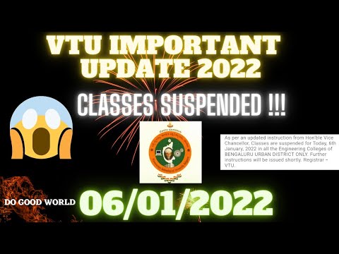 VTU UPDATE, CLASSES