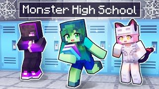 My FIRST Day at MONSTER High School in Minecraft! screenshot 4