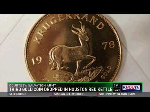 Third gold coin dropped in red kettle in Houston
