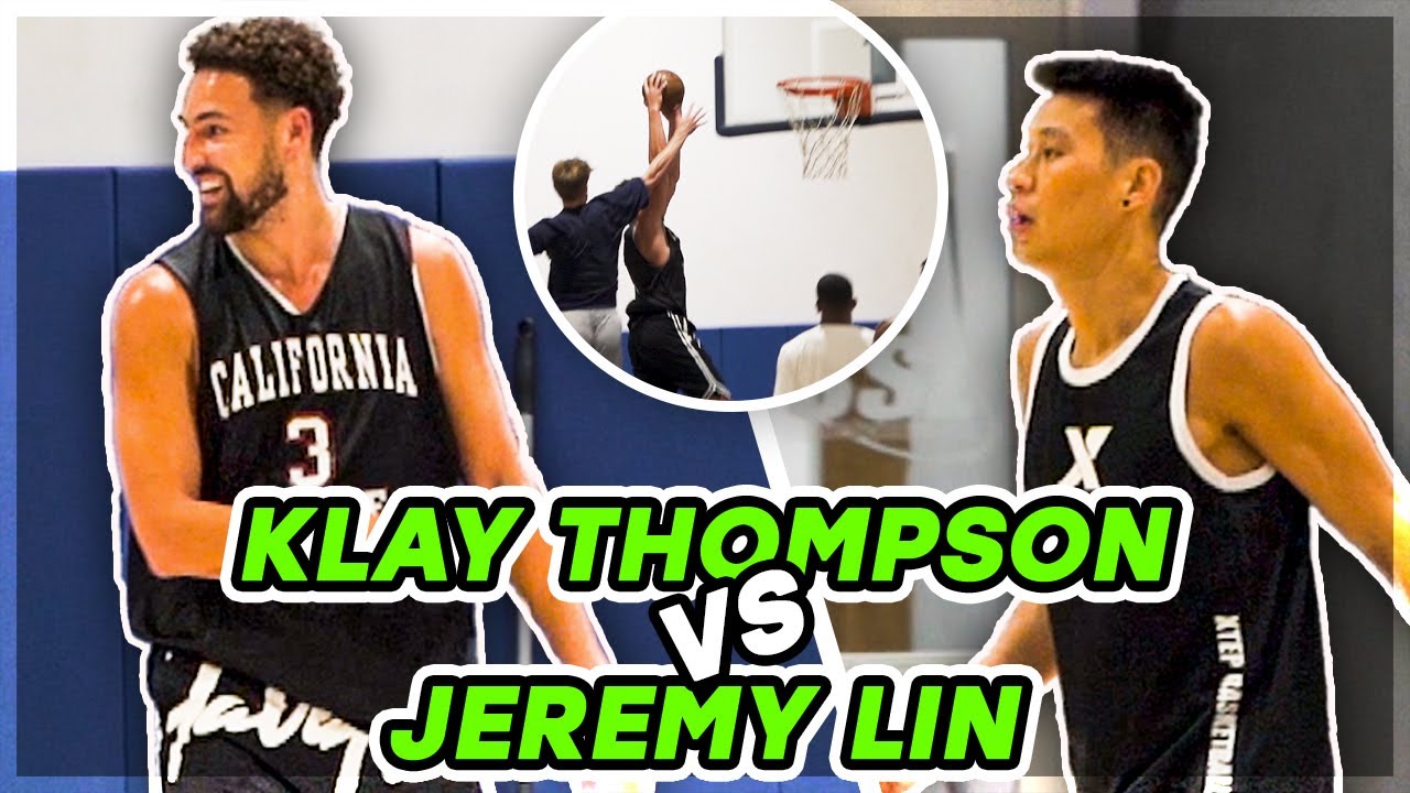 Клэй Томпсон и Джереми Лин сражаются в неопубликованном профессиональном забеге!