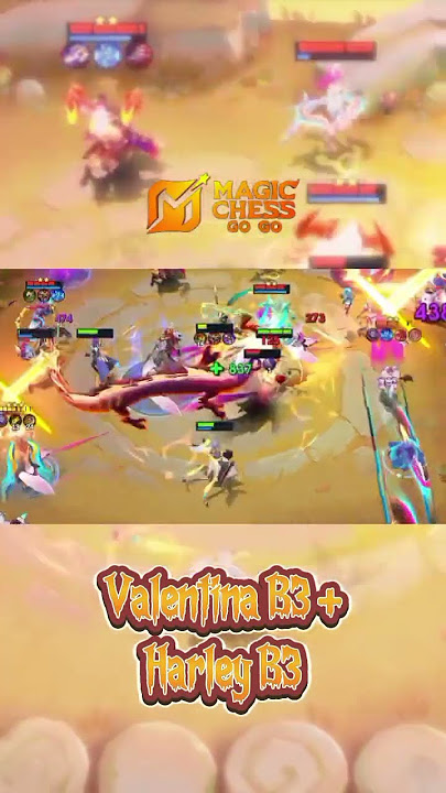 DawnBringer ValentinaB3 X Harley B3 satsetsatset..... 😆   #magicchessmobilelegends #magicchessgogo