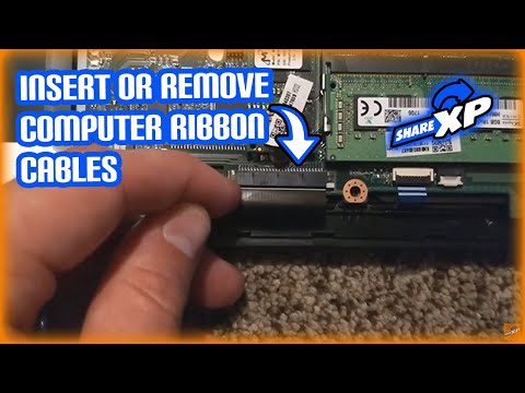 How to easily insert or remove computer ribbon cables