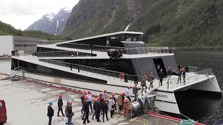 Carbon fibre electric hybrid ferry to clean up tourism in Norwegian fjords