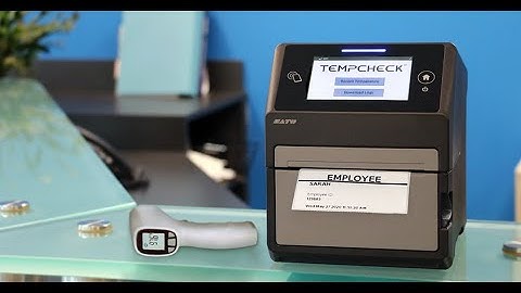 Sato TEMPCHECK CT4-LX: Workstation for COVID Temperature Screening