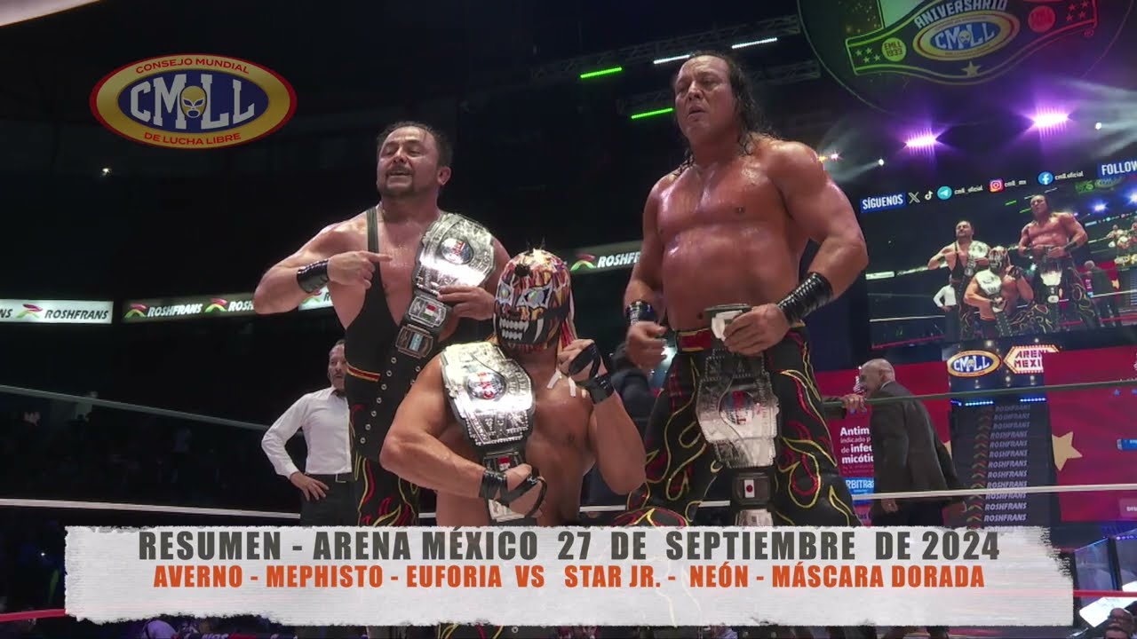 Resultados CMLL (Septiembre 27, 2024) - Noche de Campeones