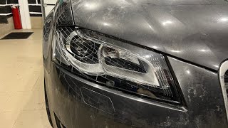 Audi a3 8p рестайлинг - ремонт фар, замена линз, диодные SRT