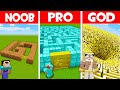 SUPER MAZE BUILD CHALLENGE! Minecraft - NOOB vs PRO vs GOD