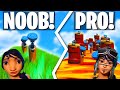 NOOB vs PRO vs HACKER Deathrun Challenge! (Fortnite Creative Mode)