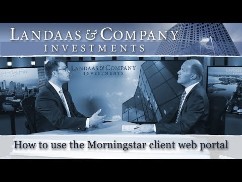 How to use the Morningstar web portal
