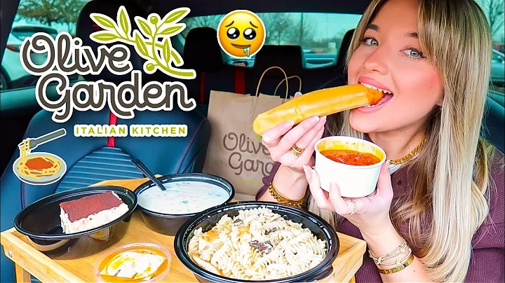 Olive Garden Mukbang!  + Chatty Q&A! chicken pasta...