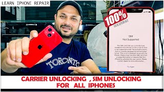 how to unlock iPhone 13 | how to unlock iPhone from carrier |sim not supported | learn iPhone repair screenshot 5