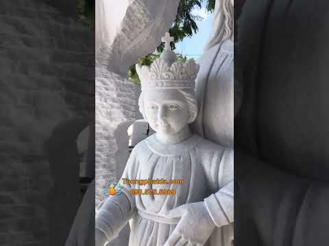 Video Tượng Mẹ La Vang Bồng Chúa Đá Cẩm Thạch Cao 1,5m Hoàn... - youtube