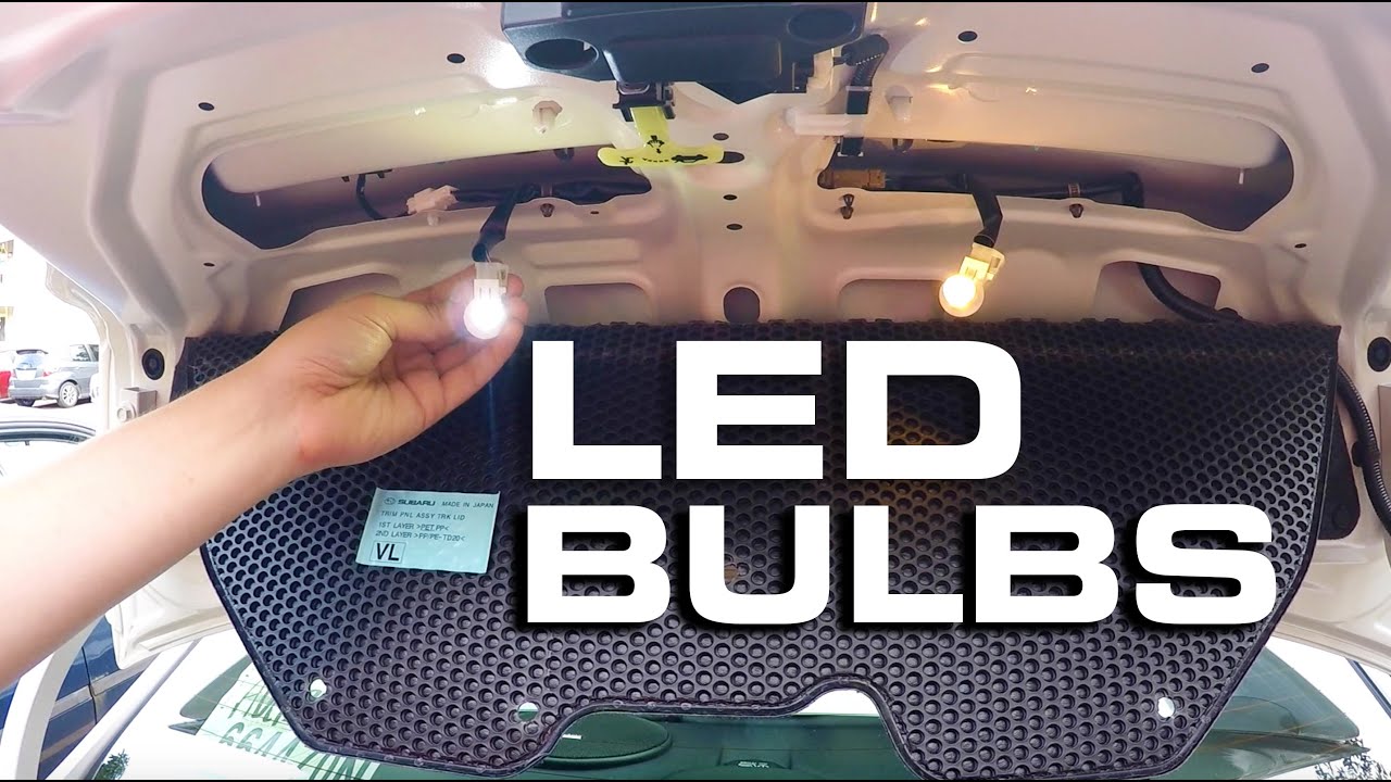 2016 Subaru STi How To Install LED License Plate Bulbs YouTube