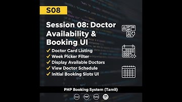 [Session 08] Doctor Availability & Booking UI – PHP Dental Clinic System