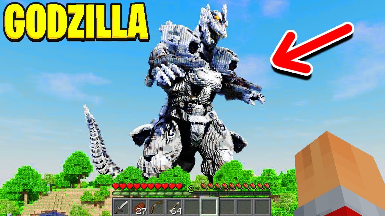 Jeg Møder GODZILLA I Minecraft!