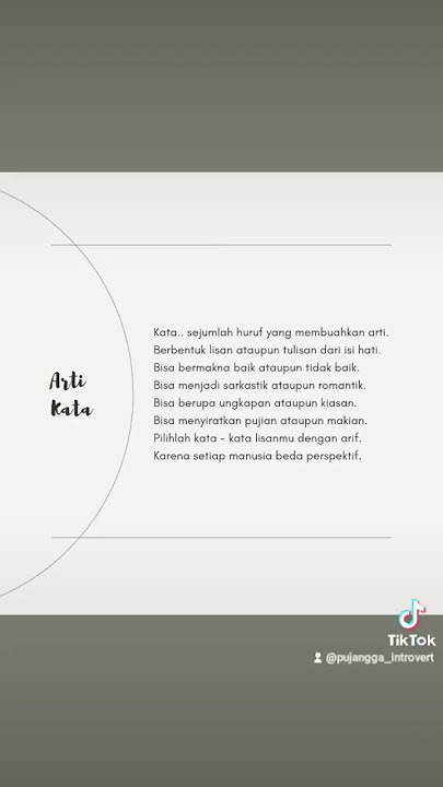 Arti Kata.. 1/10/23. #poetry #poem #rhymes #art #puisi #sajak #sastra #indonesia #katabijak #quotes