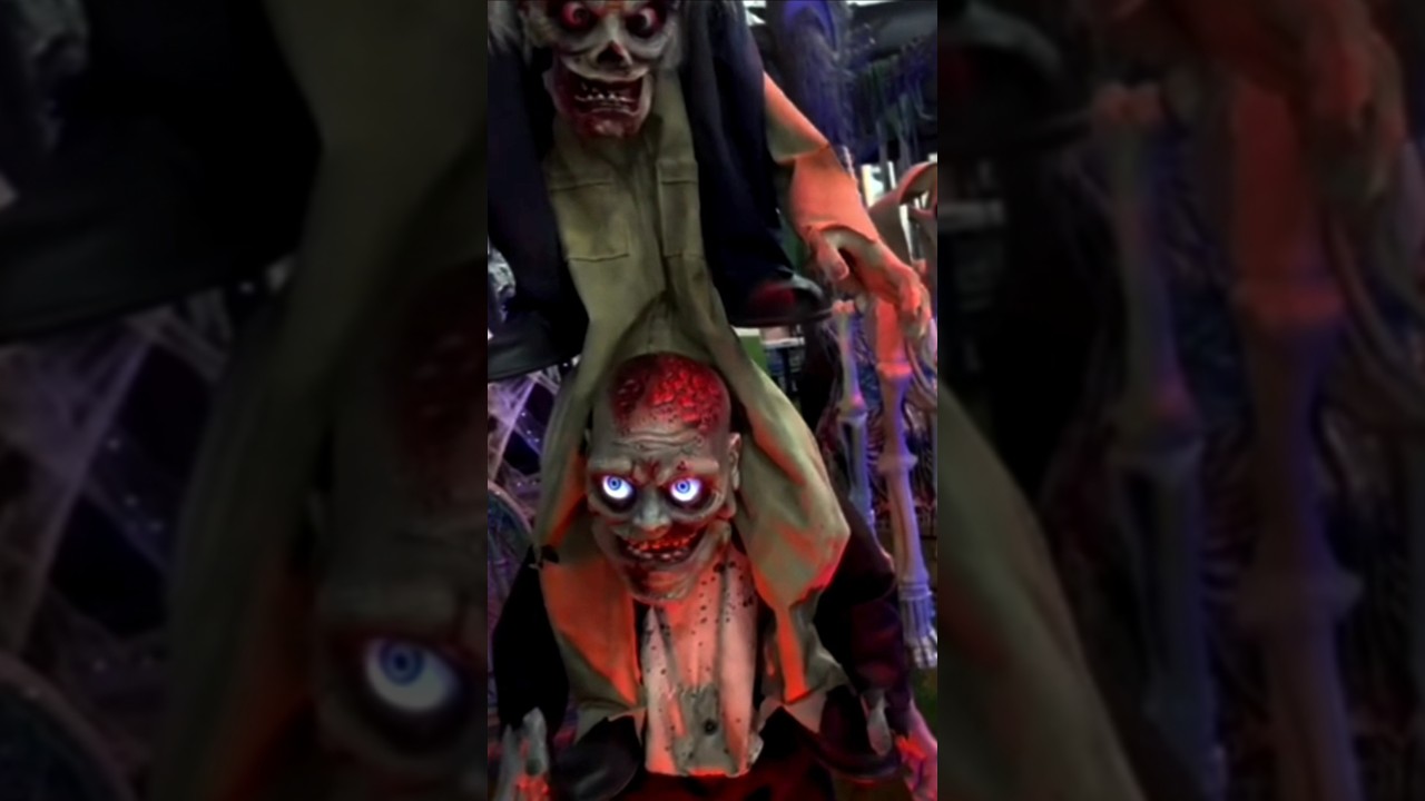 2025 Stacking Zombie Trio animatronics- Home Depot!          