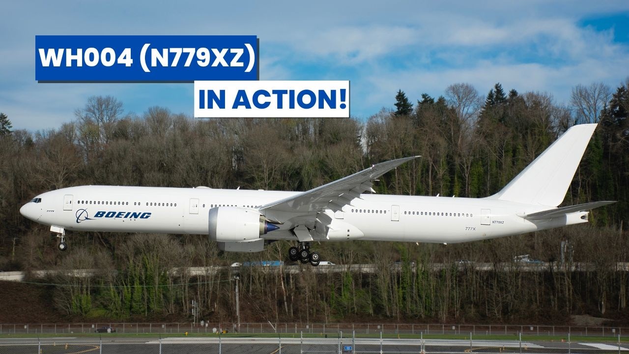 Boeing 777X WH004 in Action | Takeoff and Taxiing Compilation | 777X Flight Test