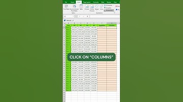 MS Excel - Sparklines and Columns
