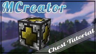 [MCreator] Basic Chest tutorial [1.15.2 version]
