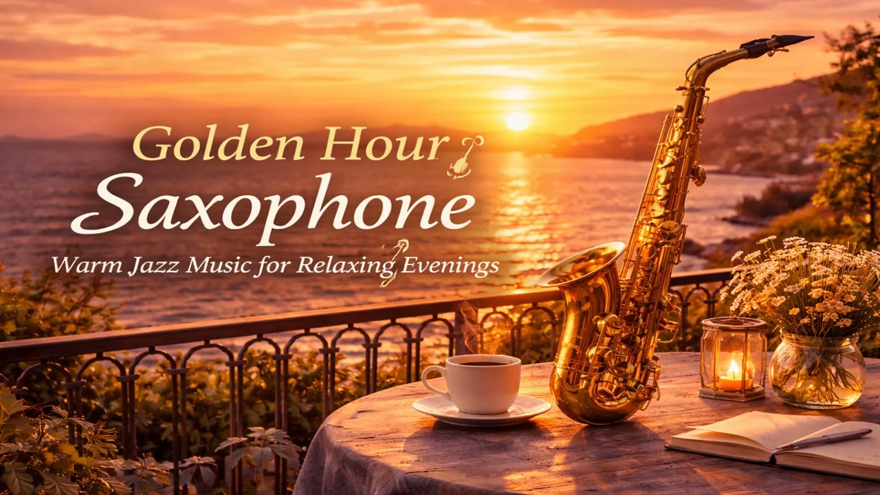 Golden Hour Saxophone 🌅 Smooth Jazz for Calm Evenings & Stress Relief