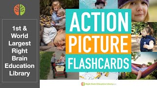 Action Words Flashcards | Baby Flash Cards (Right Brain Education Method) | Verbs & Vocabulary
