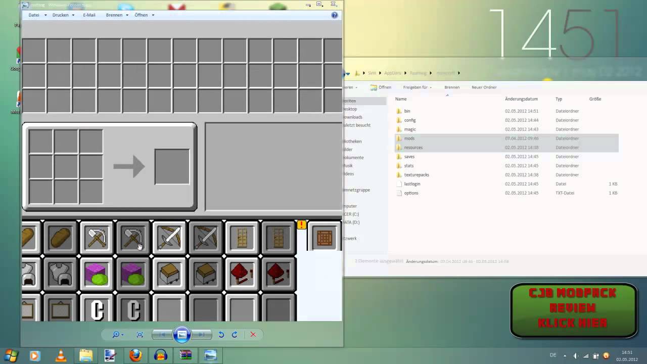 Minecraft 1.4.7 - CJB's Modpack Installations Tutorial [German] - YouTube