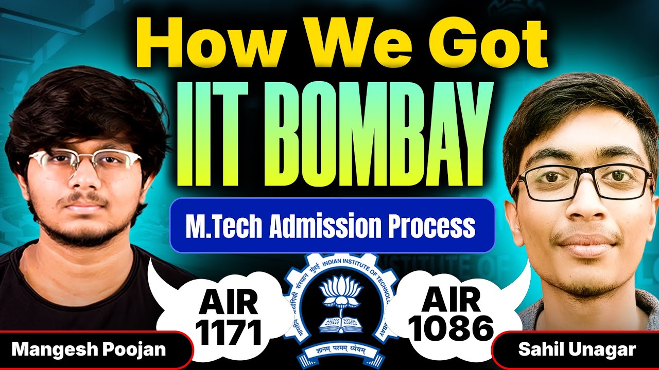 🎓 GATE CSE AIR 1171 & AIR 1086 | IIT Bombay M.Tech CSE Journey | Mangesh Poojan & Sahil Interview 🔥