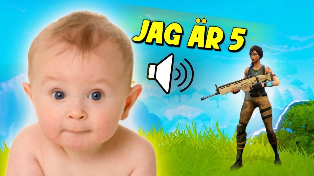Trollar min vän MED BEBIS RÖST I FORTNITE