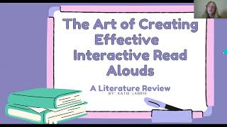 The Art of Creating Effective Interactive Read Alouds
